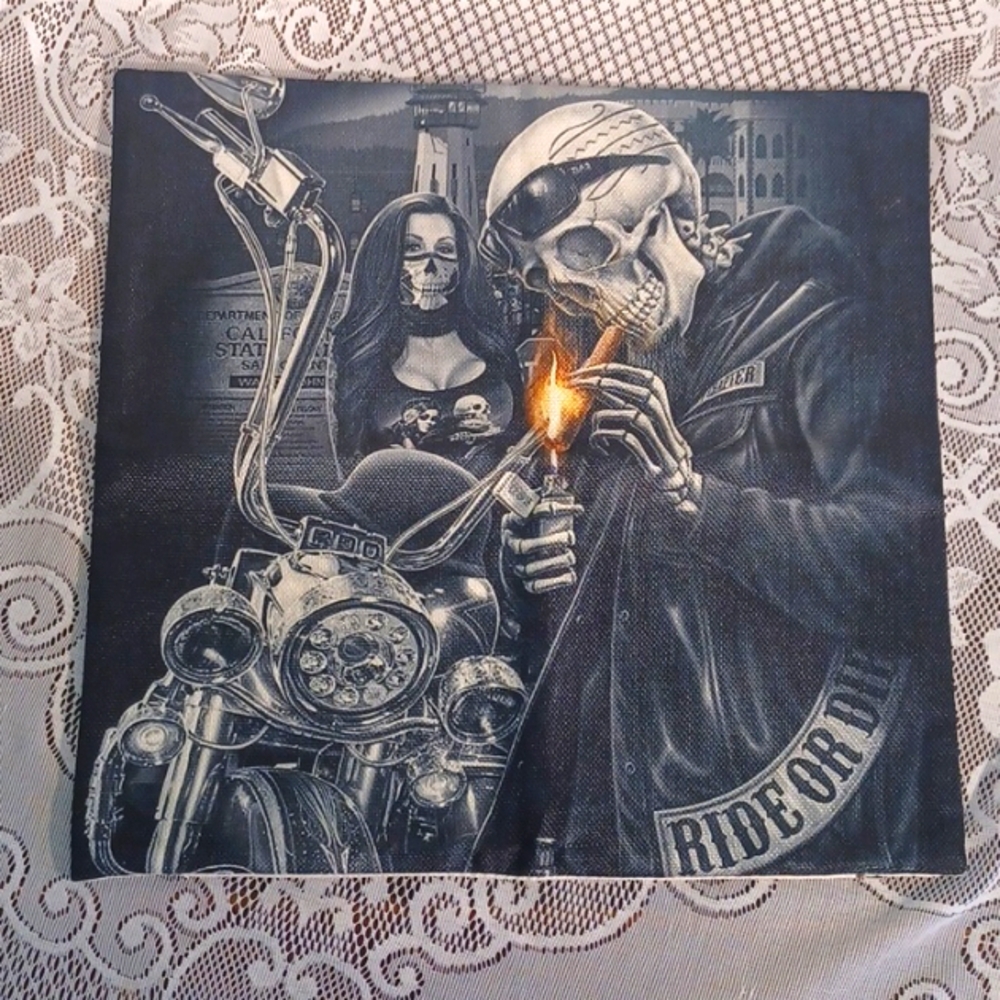 NEW! Ride of Die Cushion Cover - Zippered - (5110